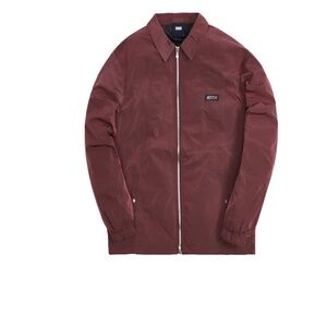 Men's KITH Coaches Jacket Wrinkle Nylon - Roan Rouge